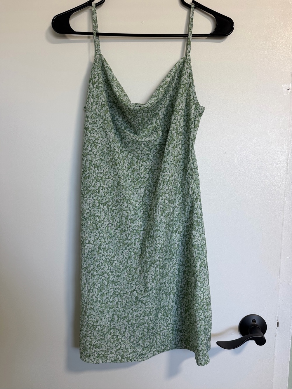 Green Floral Slip Dress - Lightweight Spaghetti Strap Dress SHEIN